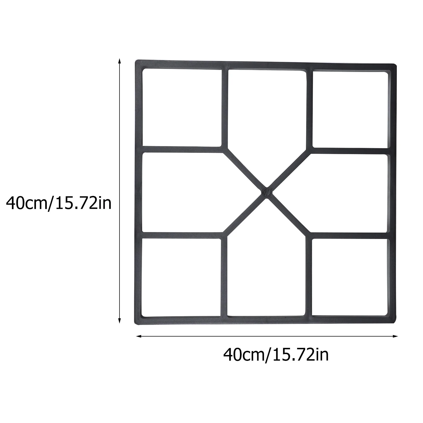 2 Pcs DIY Paving Mold Floor Mould Flooring Stepping Stone Pavement Cement Brick Tile Path Maker Plastic Paver