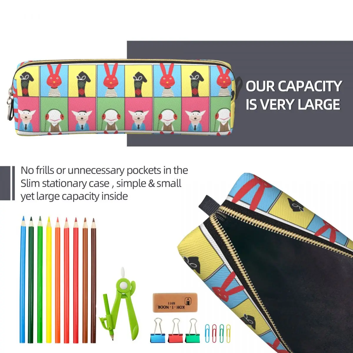 31분 칠레 코미디 TV 필통 31분 펜 가방 학생용 대용량 학교 용품 화장품 필통