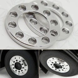 2pcs Simulation Wheel Retainer Upgrade Decorate 1/14 For Tamiya Lesu For Scania Man Actros Volvo Car Parts Rc Truck Trailer