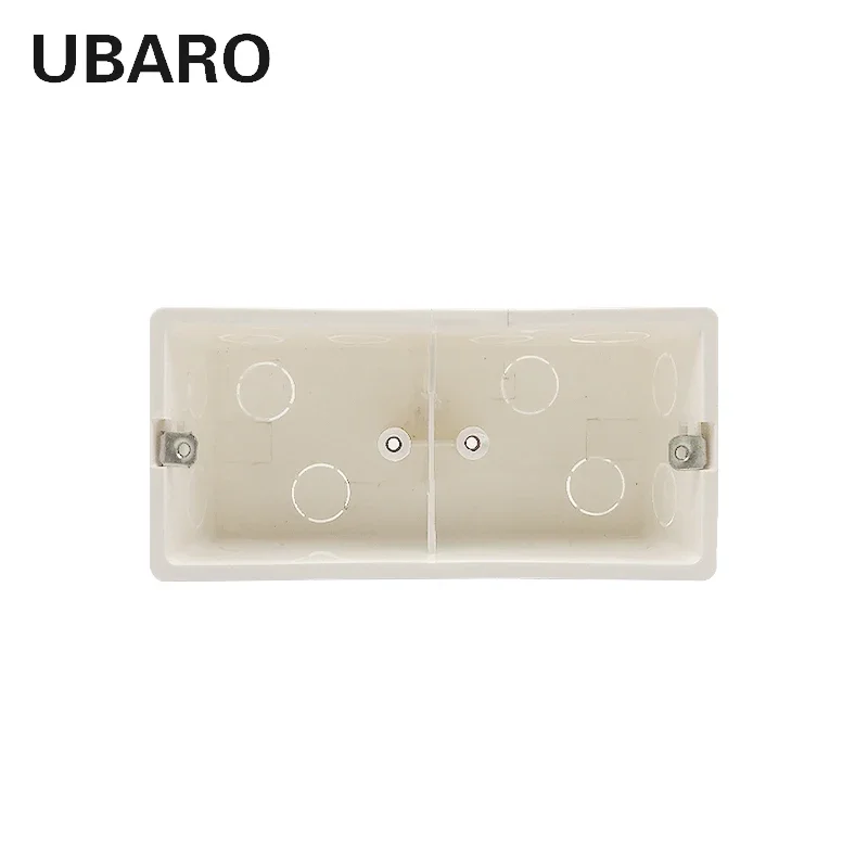 Socket Concealed Bottom Case 172*80*50mm PC Plastic Material Surface Outlet Junction Wall Install Box for 172*86mm Switch