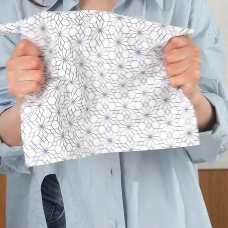 40Pcs Kitchen Roll Lazy Dishcloth Rag Reusable Cleaning Cloths Strong Absorbent Thicken Multi-Purpose Non-Woven Towel