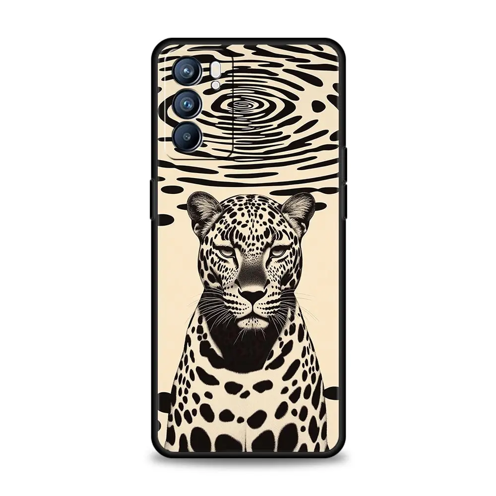 Floral Leopard Eyes Phone Case Cover