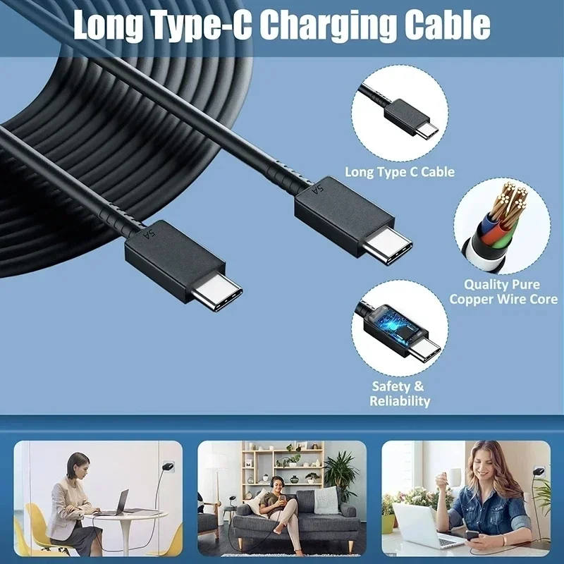 Samsung 5A 60W Original Type C Cable with 45W Super Fast Charging Capability