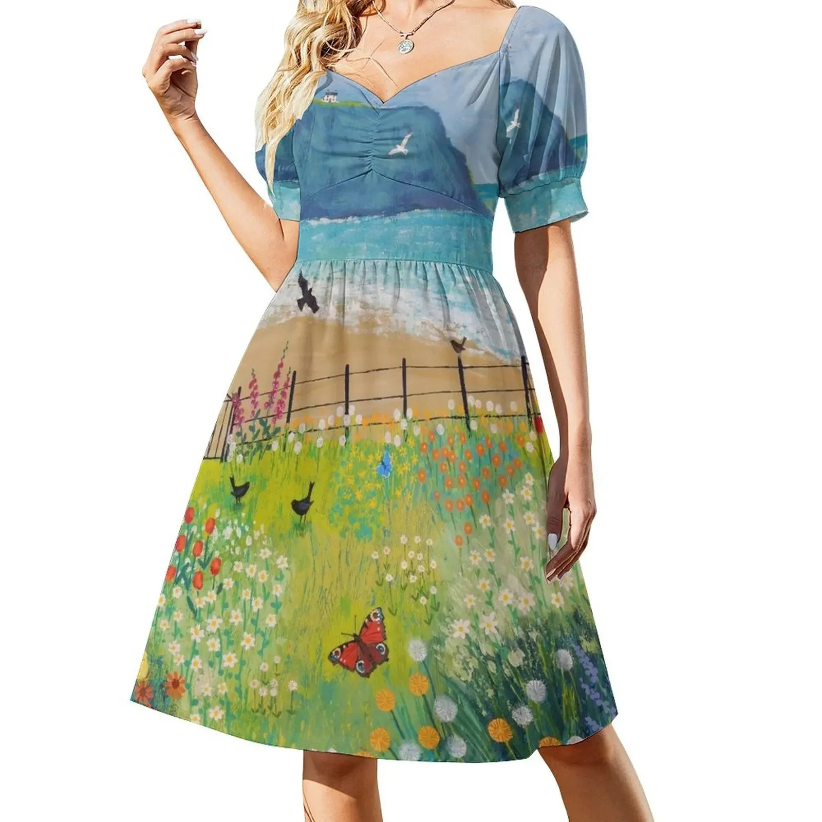 

Garden Beside the Sea Sleeveless Dress Casual dresses women long dresses Women dresses summer birthday dress for women