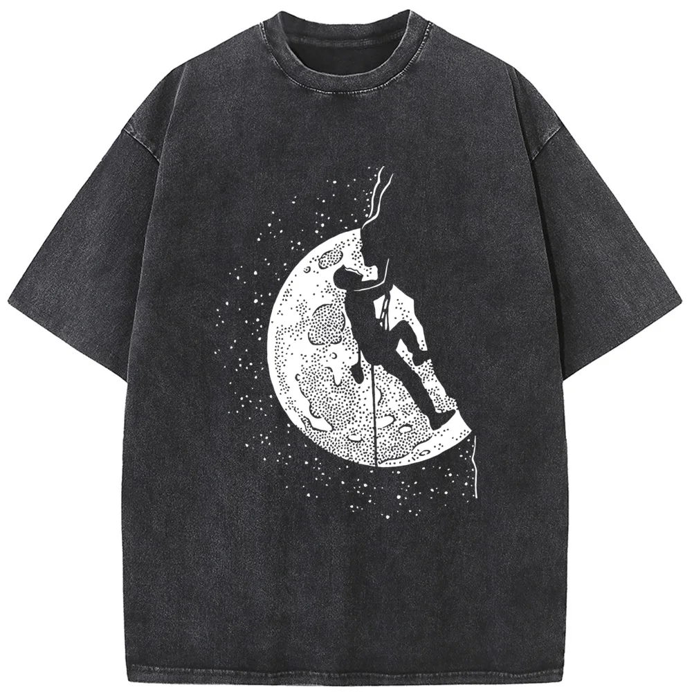 

Rock Climbing Printed Men's T-Shirt Men Women Casual Fashion Oversized T-shirt Vintage Colored Mens T-shirts