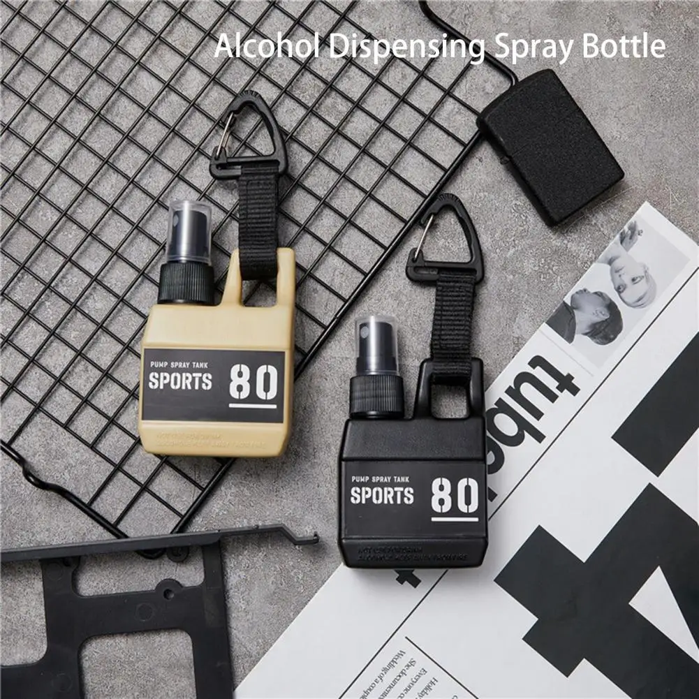 

80ml Spray Bottle Leakproof Press Type Multipurpose Spraying PE Material Alcohol Dispensing Spray Bottle Camping Use