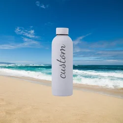 Customized Insulated Water Bottle with Personalized Engraving - Ideal Travel Gift - 0.5L (WHITE)