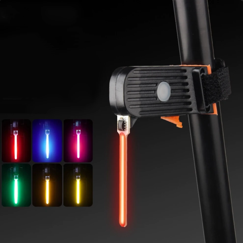 Bike Rear Light Flowing Light Lamp Waterproof USB Rechargeable LED Bike Light Flash Tail Rear Lights for MTB Road Bike Seatpost