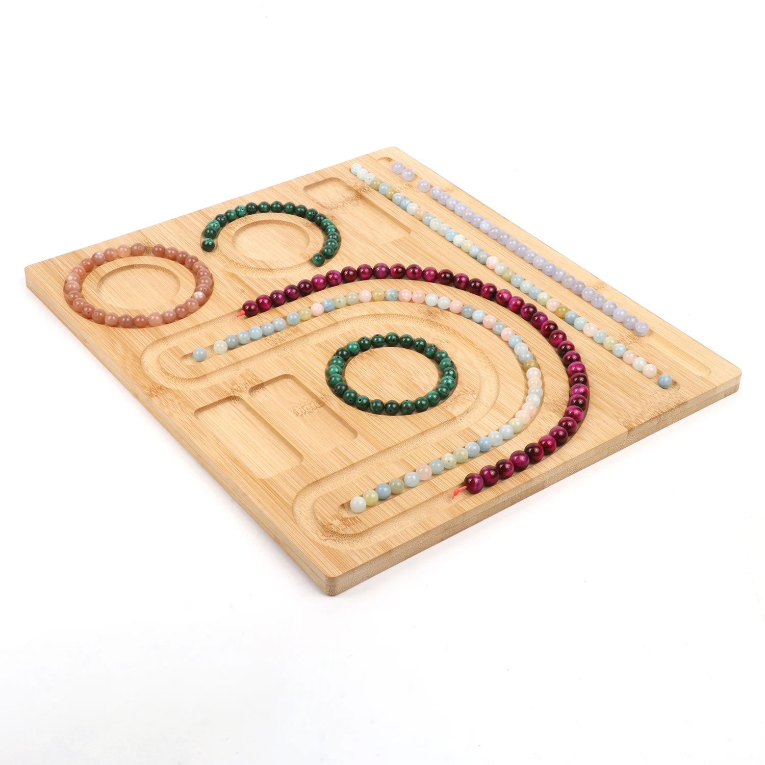 Wooden Beading Design Board Beading Design Tray Bracelets Necklaces Making  Beading Mats Trays Jewelry Crafting Tool - AliExpress