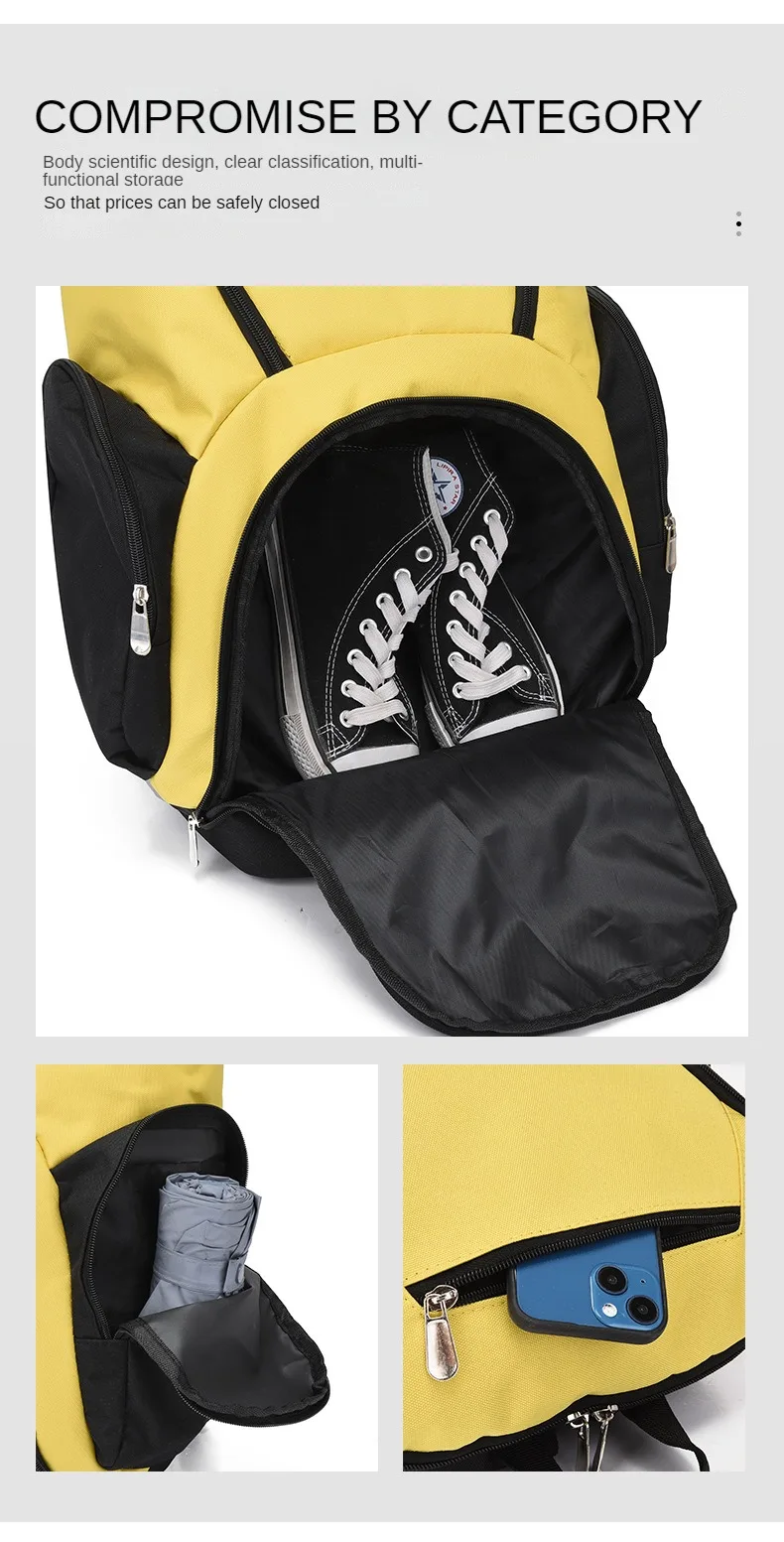 Basketball Backpack Printing Photos Sports Training Football Bag Men's Bag Custom Logo Printing Name Pattern