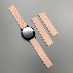 Magnetic Silicone Watch Band - Versatile 20 - 22mm Strap, Loop, Bracelet with Adjustable Closure - 1PCS 20MM (Pink)
