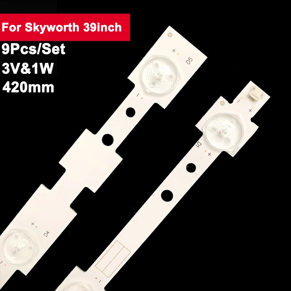 

420mm 3V TV LED Backlight Strip For Skyworth 39inch SW 39 3228 05 REV1.1 39E320W 9pcs/set TV Repair Parts 6lamps