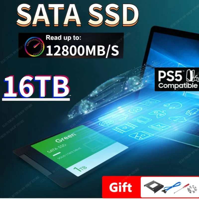 

8TB 4TB 16TB New 2023 M.2 Sata3 SSD Hard Disk 500GB 1TB 2TB 2.5" Internal Hdd Solid State Drive 990 PRO For Desktop PC Laptop