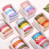 Cartoon Retro Vintage Washi Tape Set, Suitable for DIY Photo Frames, Diaries, Gift Box Packaging, Exquisite Decorative Items 1