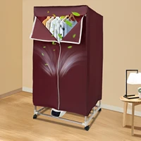 Портативная электрическая дорожная мини-сушилка для одежды мощностью 1500 Вт, 5-слойное отопление PTC, сушилка для одежды для квартир, дома, автофургона — изображение 2