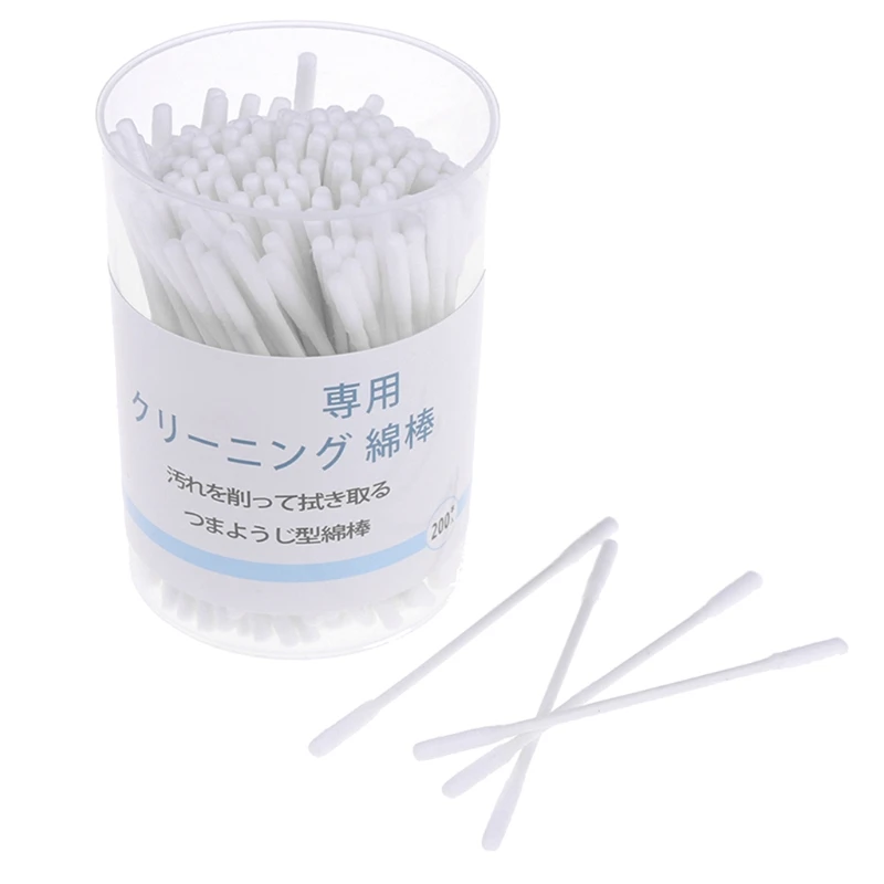 200pcs/Box Double for Head Cotton Swab Nose Ears Cleaning Disposable Buds Tool