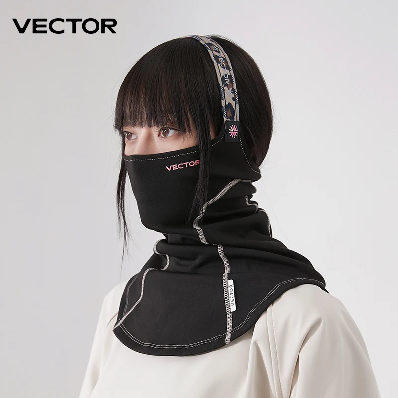Thermal Ski Mask VECTOR Breathable Outdoor Ski Snowboard Motorcycle Winter Warmer Sport Half Face Mask Cover Triangular Scarf Skiing Mask