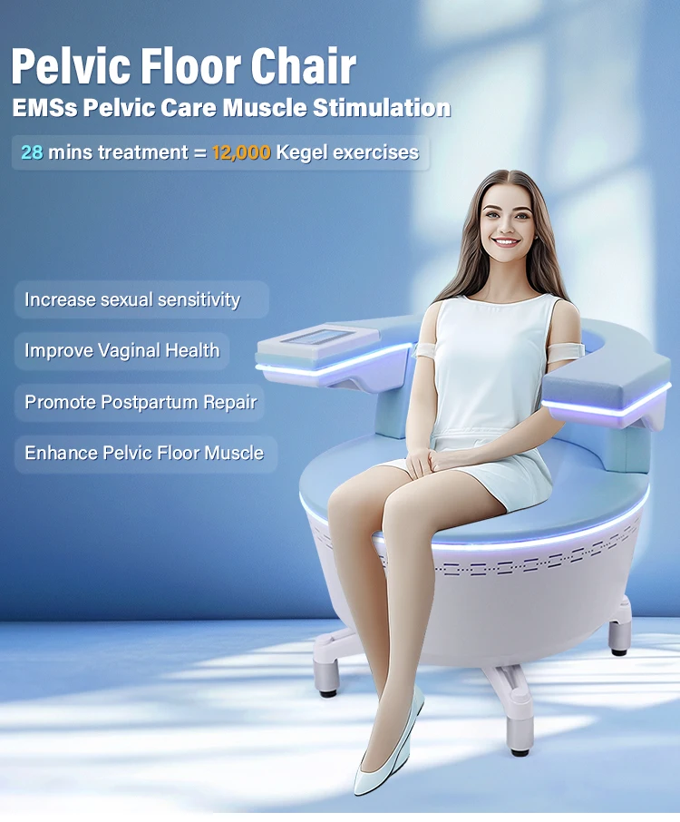 Nouveau professionnel plancher pelvien réparation musculaire Machine pelvienne exercice musculaire chaise pour usage domestique réparation post-partum Ems Machine2026