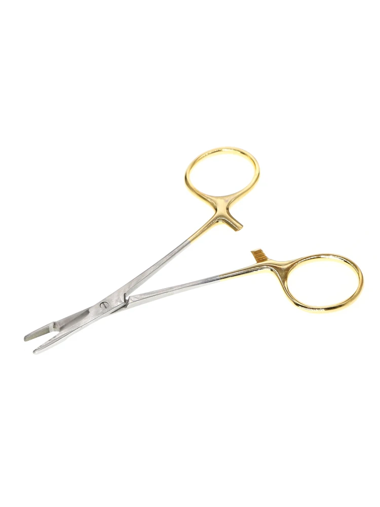 

Multi-Functional Needle Clamp With Scissors 12cm Stainless Steel Fine Teeth