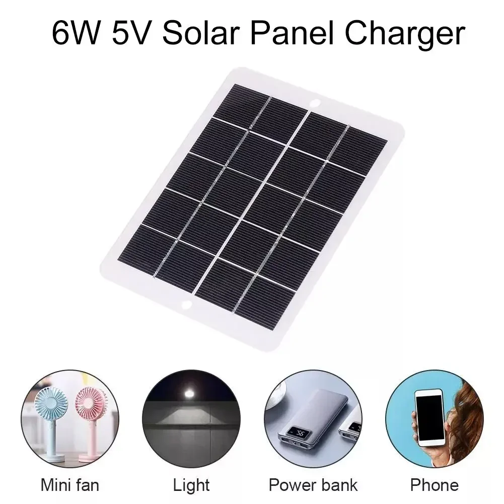 Phone Solar Charger USB Solar Panel Power Bank Charging Generator For 6W 5V High-selling Tool Accessories