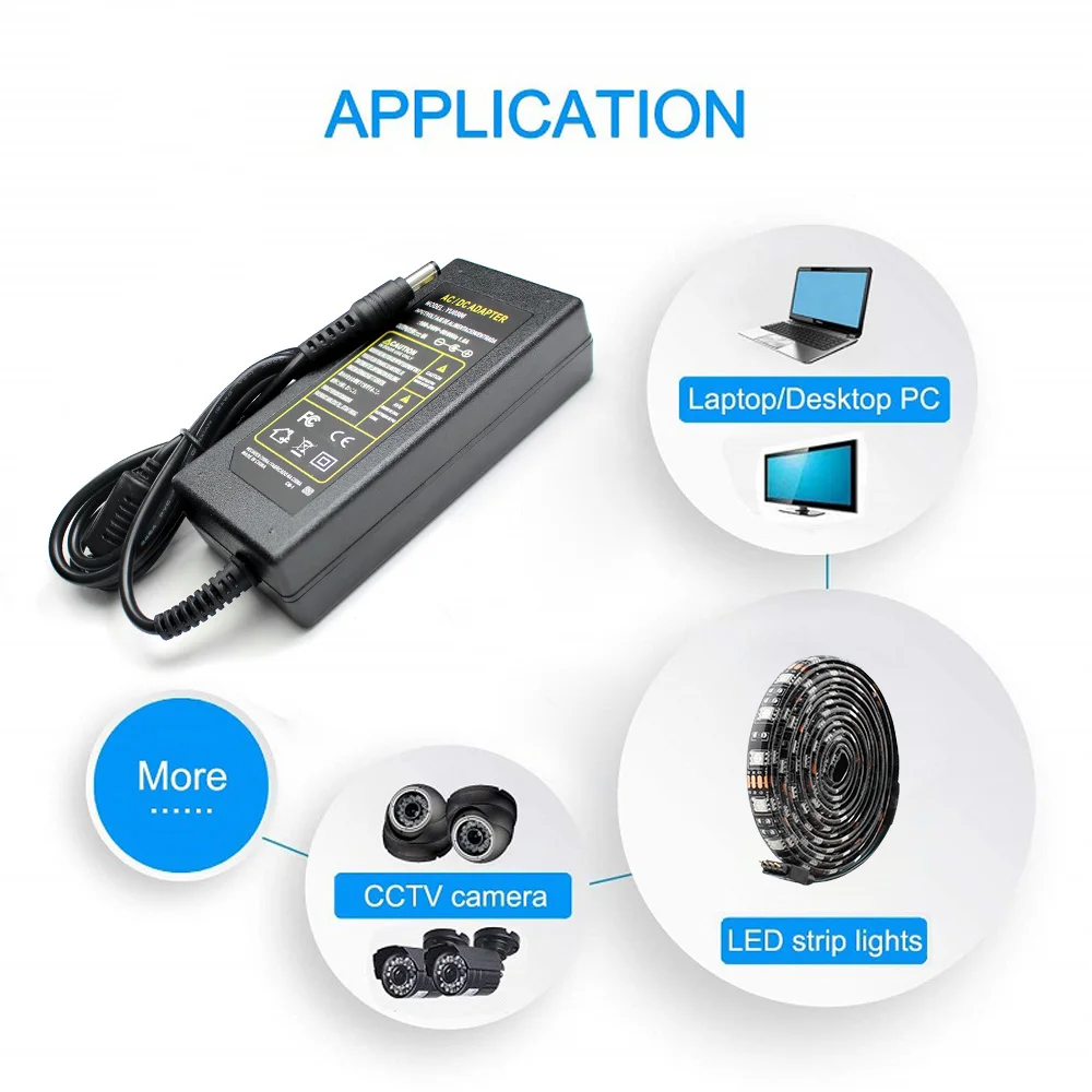 전원 공급 장치 DC 5V 12V 24V 1A 2A 3A 5A 6A 8A 12 볼트 전원 공급 장치 충전기 12v AC 전원 어댑터 Led 스트립 램프 호버 보드 어댑터