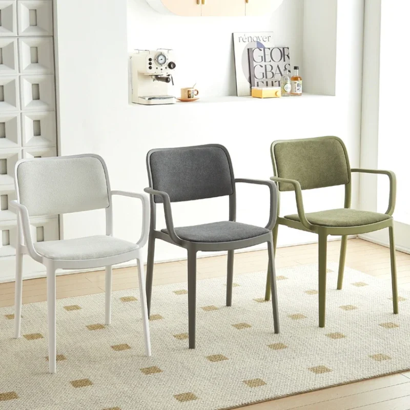 

Restaurant Arm Dining Chairs Nordic Balcony Kitchen Living Room Dining Chairs Vanity Banquet Cadeira Home Furniture BL50DC