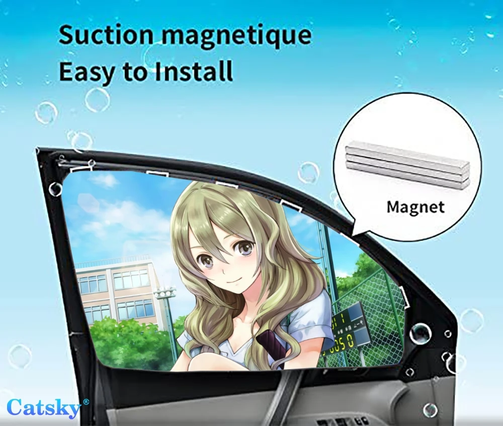 

4 Pieces Privacy Car Window Sun Shades Magnetic Blackout Car Window Covers Car Curtains Car Window Sun Shades Covers Auto