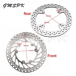 Motorcycle 240mm Front Rear Brake Disc Rotor Fit for Honda CR125 CR250R CR125R 2002-2008 CRF 250 CRF 450 E R X 2002-2017