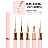 5 Pieces Set Liner Brush for Nail Art Painting,Fine Liner Brushes for Nails,Liner Nail Brush Set for Acrylic 1