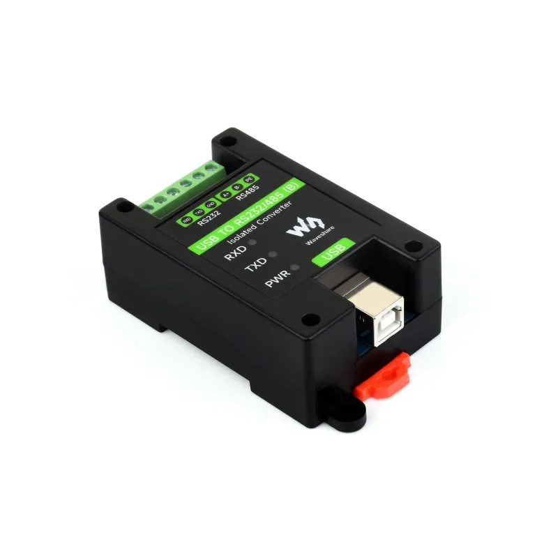 USB-RS232 RS485 산업용 등급 절연형 직렬 변환기, 온보드 오리지널 FT232RNL 칩, 다중 보호 기능, 벽걸이형