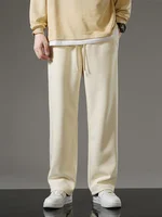 Men Baggy Trousers Fashion Sweatpants Drawstring Basketball Straight Baggy Jogging Wide Outdoors Casual Pants Male 1