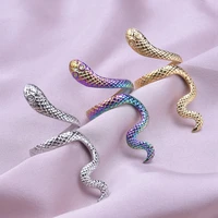 1/3Pcs Stainless Steel Exaggerated Snake Open Finger Rings For Women Men Personality Animal Aesthetic Punk Anillos Homme Jewelry 2