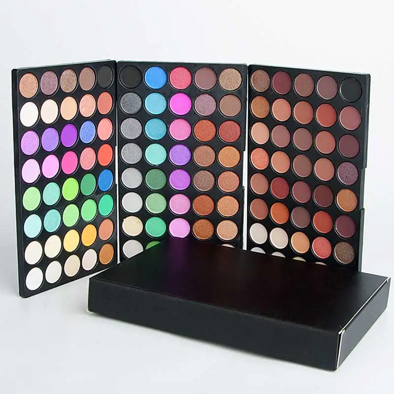 120 Color Eye Makeup,3-in-1 Eyeshadow Palette,Highly Pigmented Long Lasting Matte & Shimmer Finishes,Nude & Earth Eye Shadow - 2