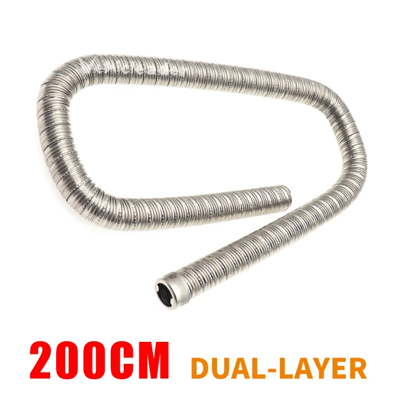 Stainless Steel Exhaust Pipe for Air Diesel Heaters - Multiple Length Options