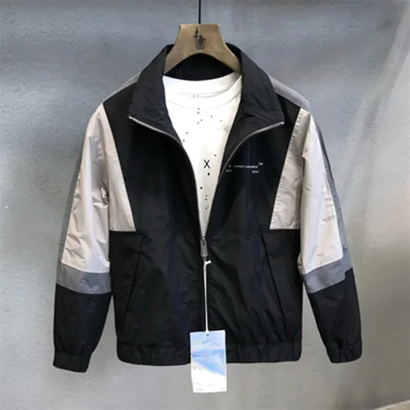 Abbigliamento Da Uomo Moda Giacche Sportive Nuova Primavera Autunno Cappotto Da Uomo Trend New All-Match Casual Stand Collar Top Bomber Jacket Men