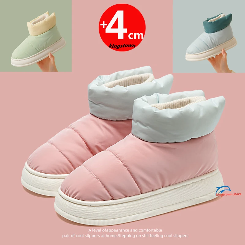 

Женские ботинки мужские, спортивные, зимние, теплые, на толстой подошве, Нескользящие, на высоком каблуке, на платформе, размера плюс 34-45