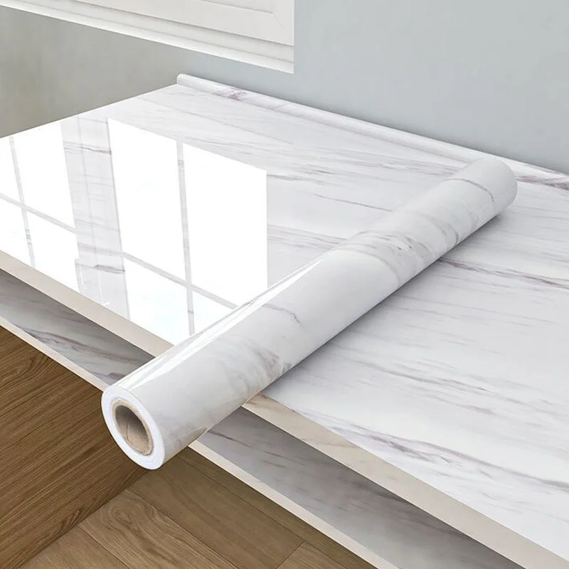 Self Adhesive Wallpaper Black Marble Kitchen Home Peel and Stick For CounterTable Desk Bathroom PVC Waterproof Contact Paper