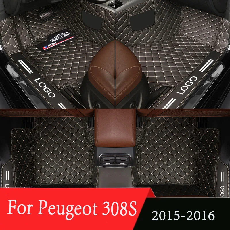 

Ковры для Peugeot 308S 2015 2016, автомобильные напольные коврики, интерьерные детали, автомобильные аксессуары, педали, приборная панель, накладки, коврики, чехлы