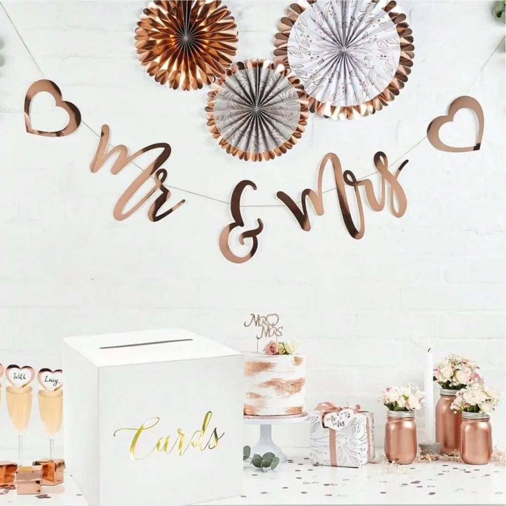 Blessing Wedding Card Box Storage Box Cardboard Receiving Elegant DIY Crafts Gift Card Anniversaries wooden gift card boxes wedding place cards