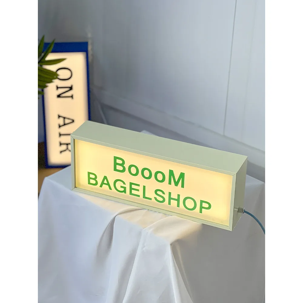 40*15cm 휴대용 충전식 데스크탑 라이트 박스 - 풀아웃 픽업 포인트 광고 간판 및 분위기 장식 조명