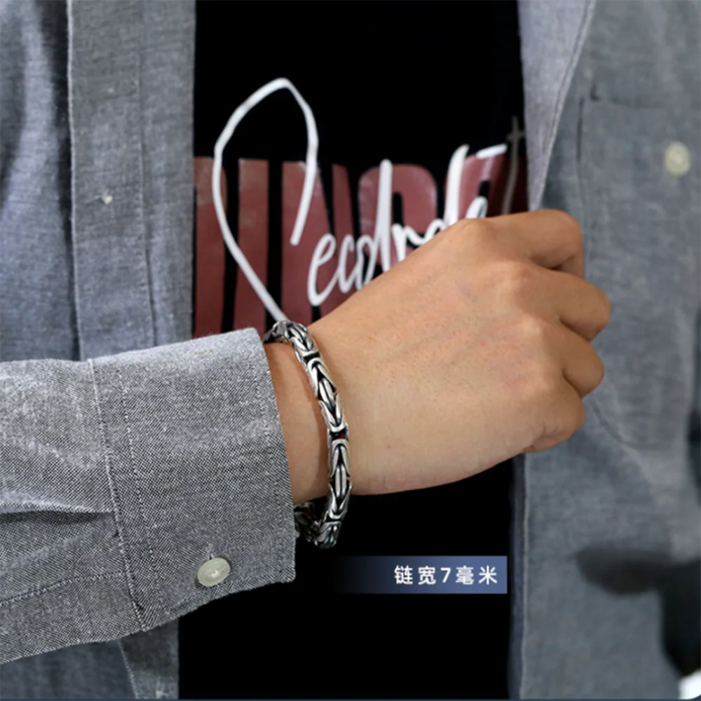 Bracciale Re Bizantino Dorato 6MM - Gioiello Di Lusso - Foto 6