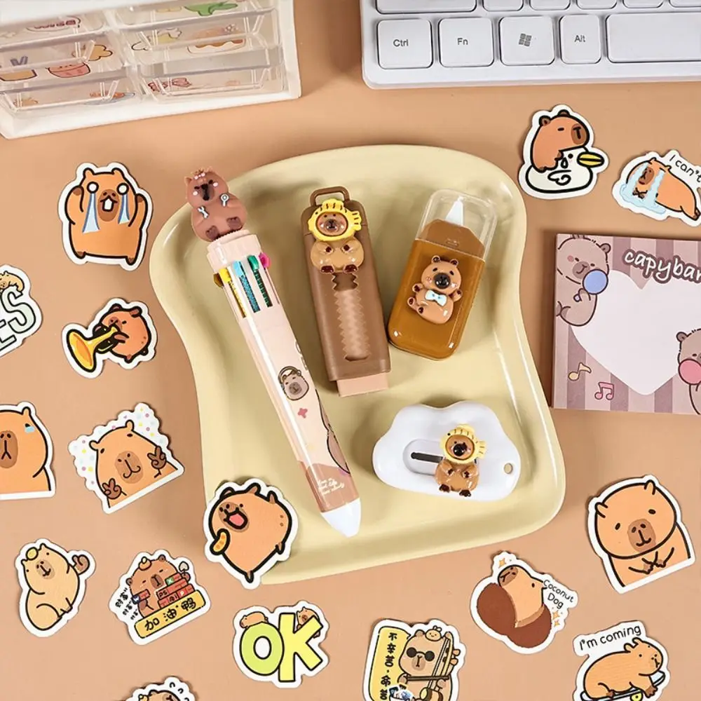 Capybara Stationery Set Creative Style Student Gift Correction Tape Multi-functional Back To School Ball-point Pen Students