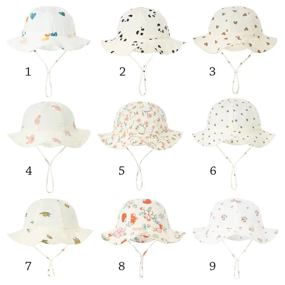 Cotton Kids Bucket Hat for Beach and Outdoor