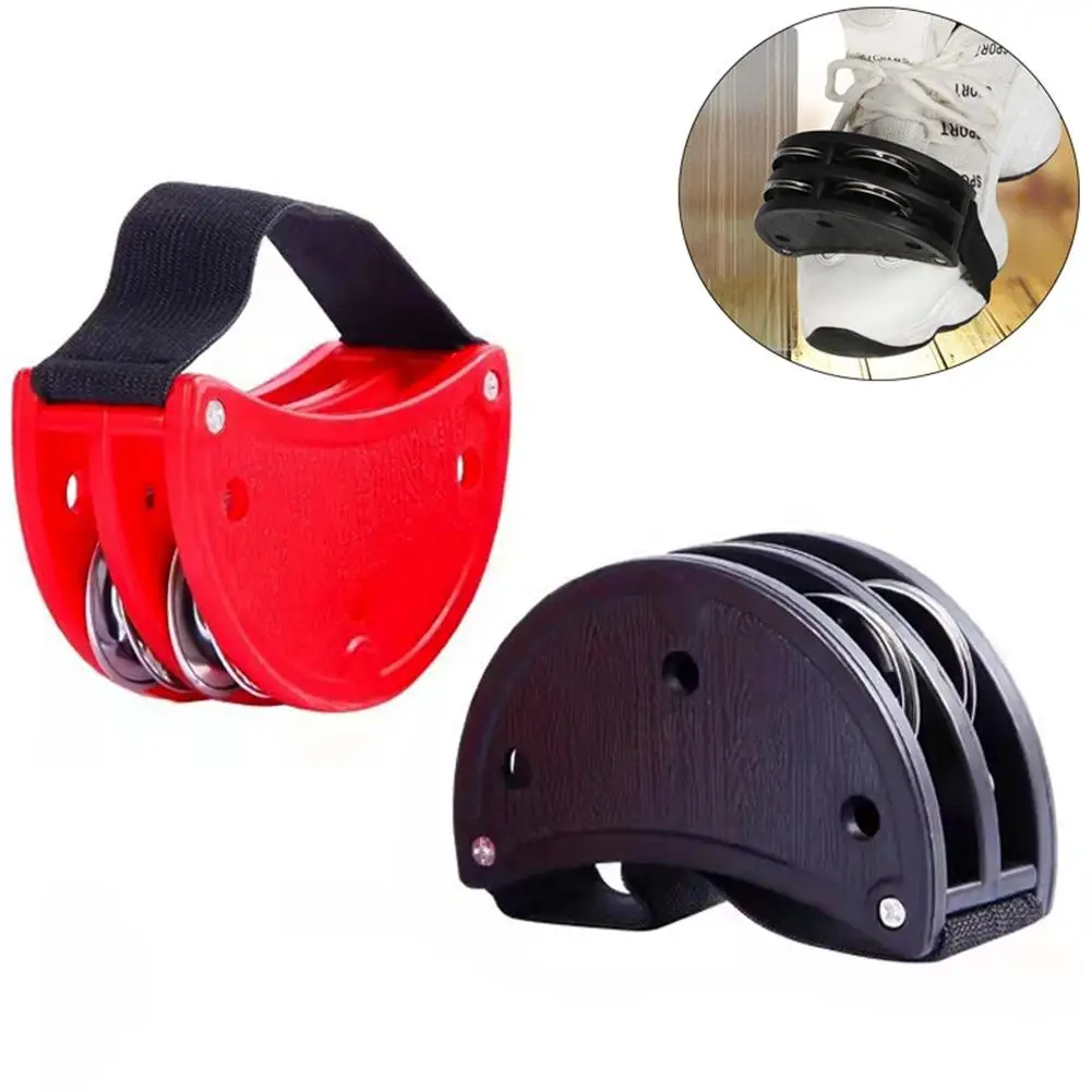 1Pcs Foot Tambourine With Steel Jingles Foot Rattle Bell Drum Percussion Musical Instrument Accompaniment Parts for Party Gift