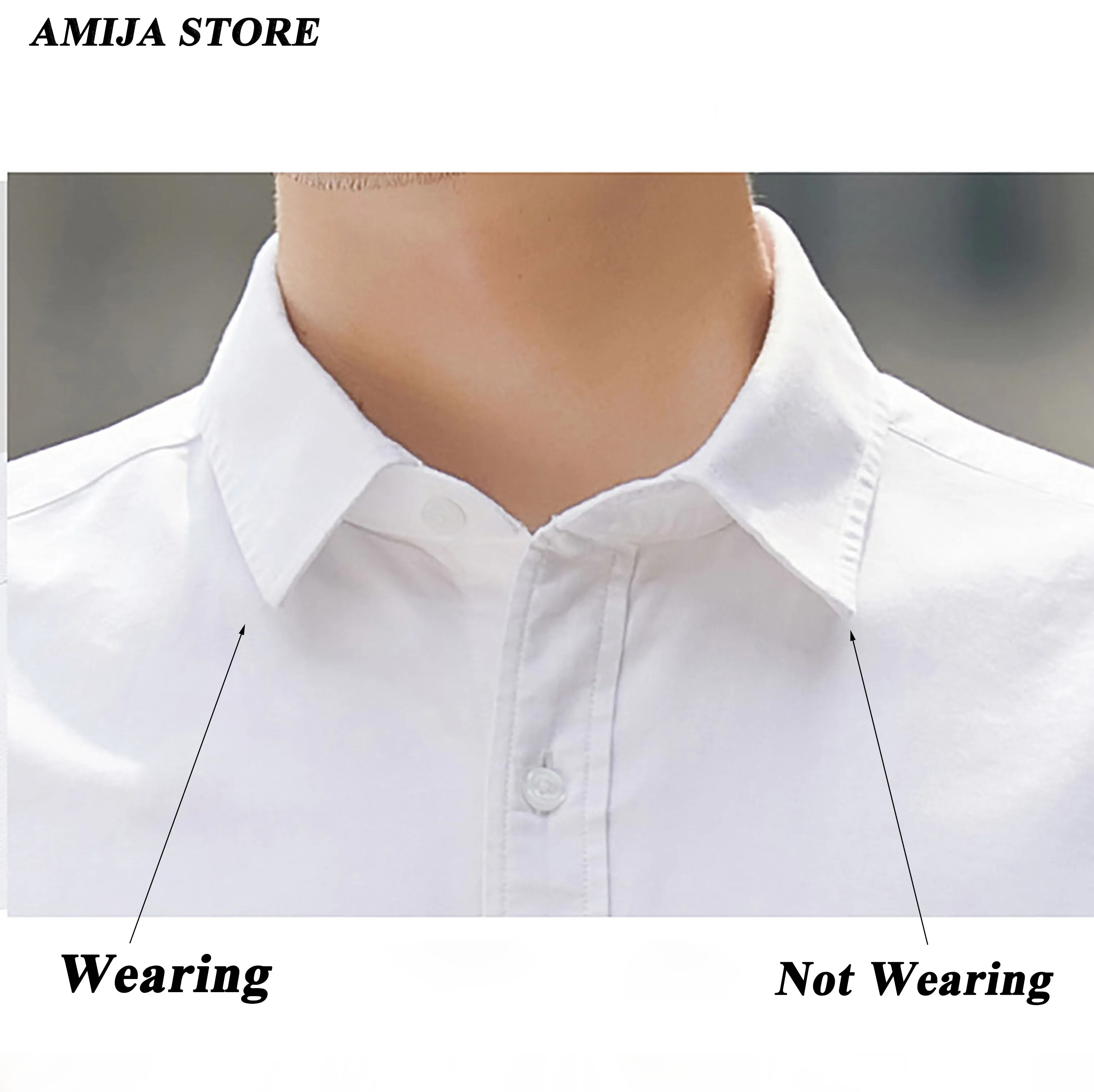 20Pcs Plastic Shirt Collar Stays For Dress Shirt Men's Gifts