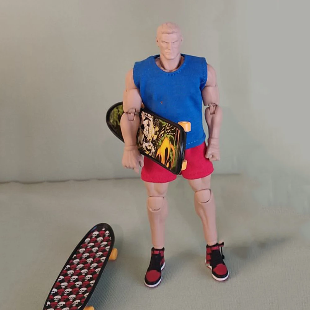 

Multistyles 1/12 Mini Simulation Scooter Accessories Outdoor Finger Sports Doll Plastic Skateboar Model for 6'' Action Figure