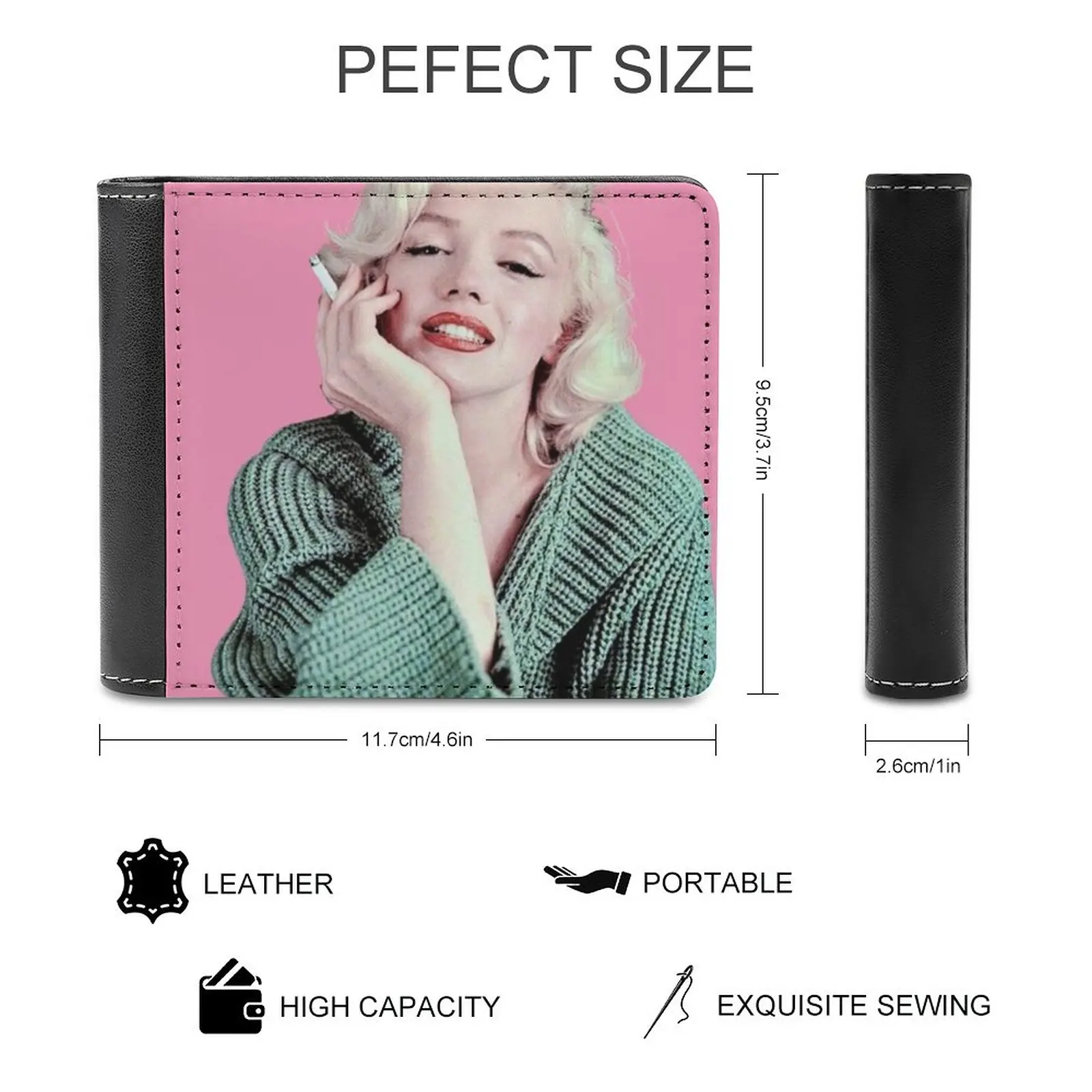 Marilyn Monroe Sticker New Fashion Pu Leather Men's Wallet Women Purses  Personalized Wallets Marilyn Monroe Best Selling - AliExpress