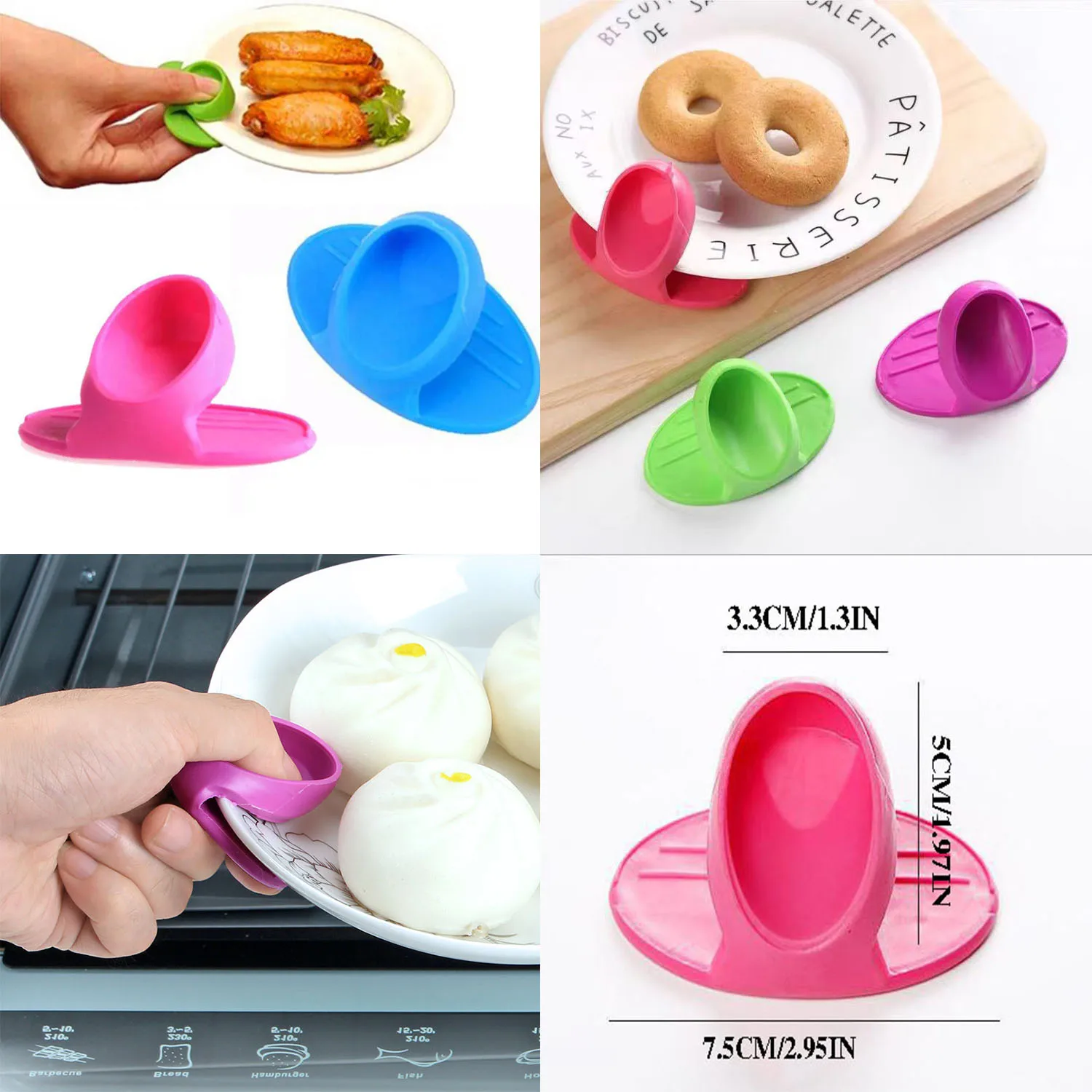 Silicone Oven Mitts 2pcs Silicone Oven Mitts Creative Bow Shape Heat Resistant