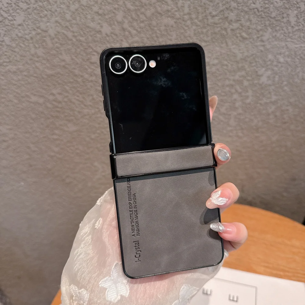Luxury Business Matte PU Leather Hinge Protection Case