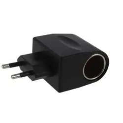 Universal Car Electronic Device Charger - AC to DC Adapter with Car Socket (EU/US Plug) (EU 12V1A)